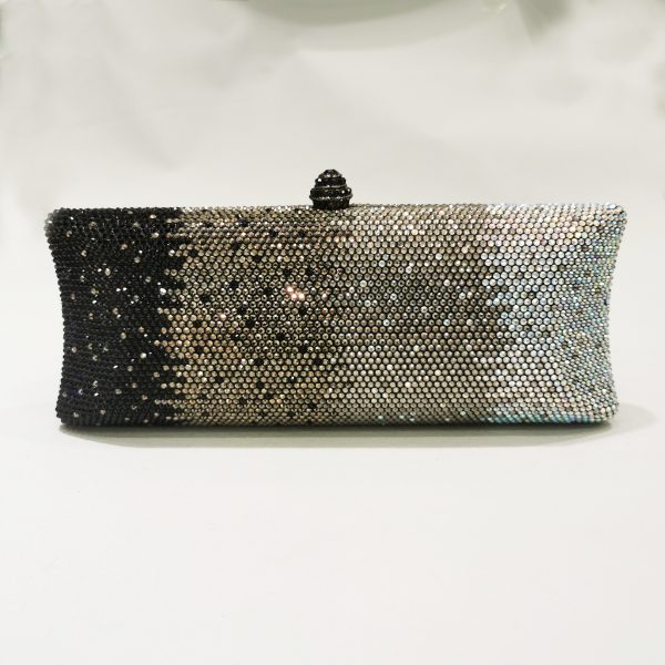 Gradient Rhinestone Women's Dinner Clutch Shoulder Bag - Image 5