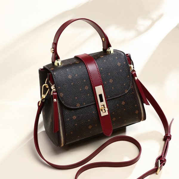 Women's Shoulder Bucket Bag Versatile Retro Printed Large Capacity - Image 3