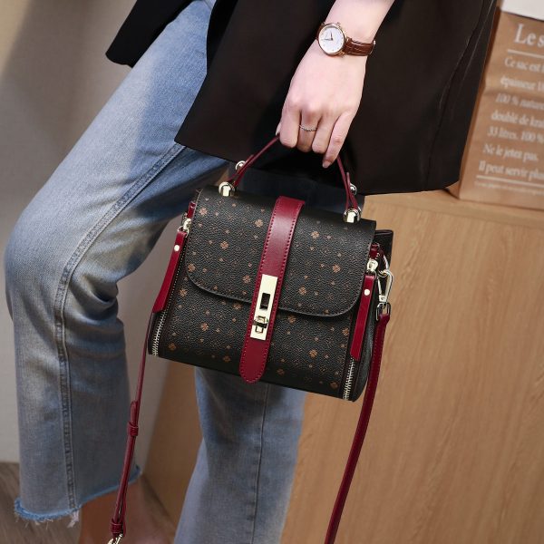 Women's Shoulder Bucket Bag Versatile Retro Printed Large Capacity - Image 6