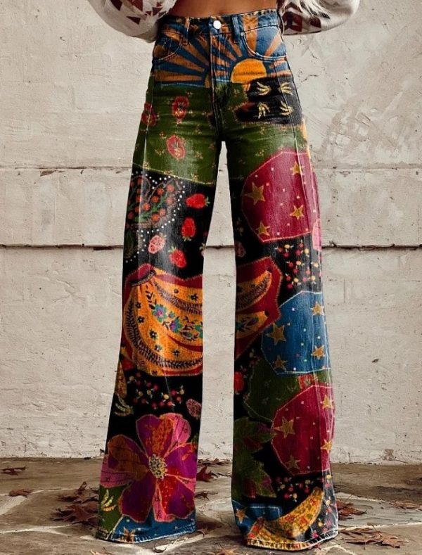 European And American Plus Size Women's Denim Casual Pants - Image 8