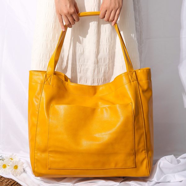 Women's Big Bag Strap Soft Leather Portable Shoulder - Image 5