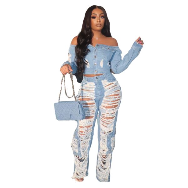 Women's Fashion Individual Casual Ripped Jeans - Image 7