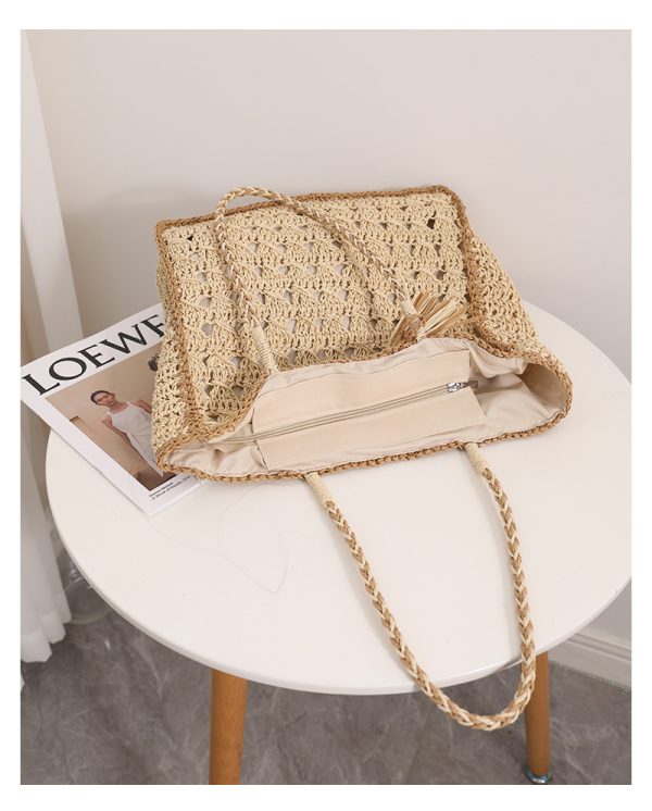 Handmade Woven Bag For Women's Seaside Vacation - Image 5