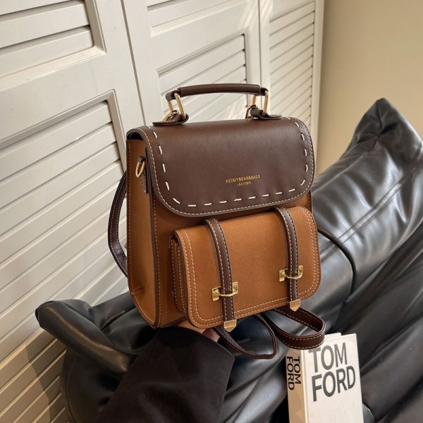 Retro Style Fashionable Backpack Casual Women - Image 8