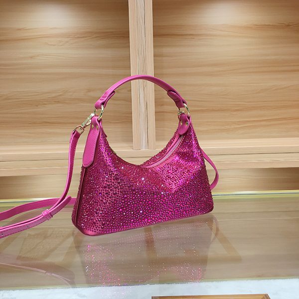 Delicate Rhinestone Women's Bag Dinner Bag Large Capacity Totes - Image 6