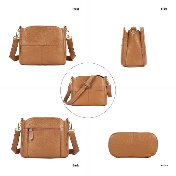 Genuine Leather Ladies Bag Casual Shoulder Messenger Bag - Image 3