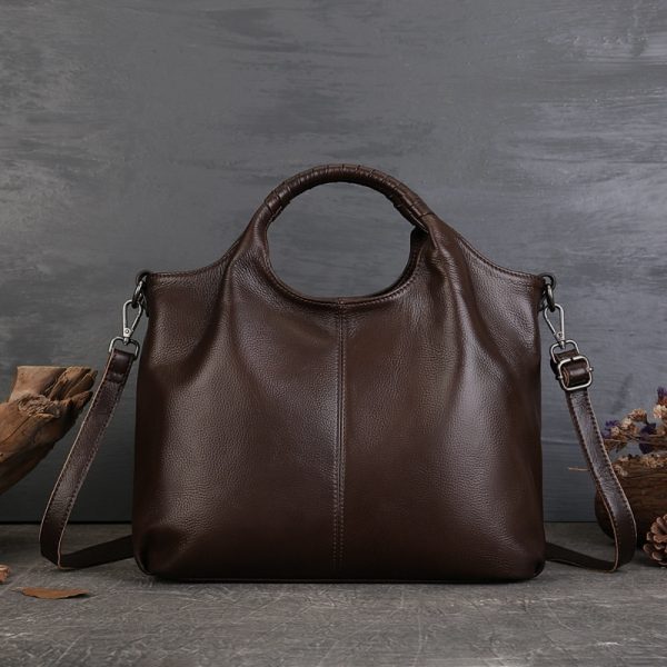 Vintage Tote High-grade Genuine Leather Women - Image 6