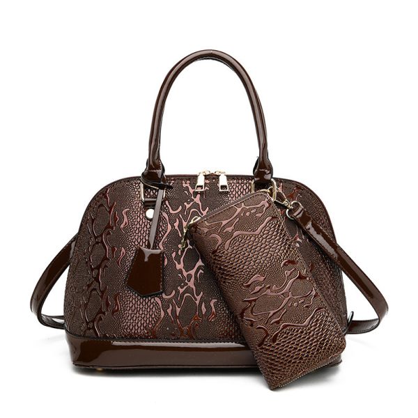 Three-piece Handbag Set Embossed Shoulder - Image 4