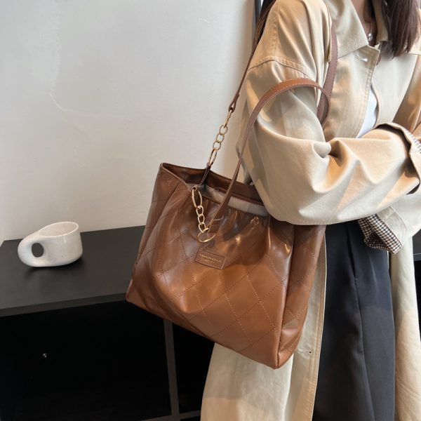 Women's Large Capacity Zipper Simple Fashion Shoulder Bag - Image 4