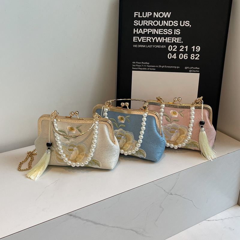 Premium Chinese Style Embroidery Han Chinese Clothing Bag Ancient Chinese Style Crossbody Bag - Image 2