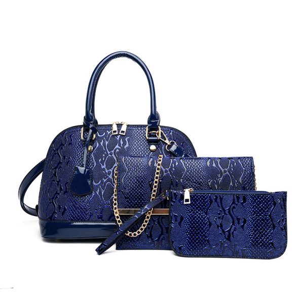 Three-piece Handbag Set Embossed Shoulder - Image 5