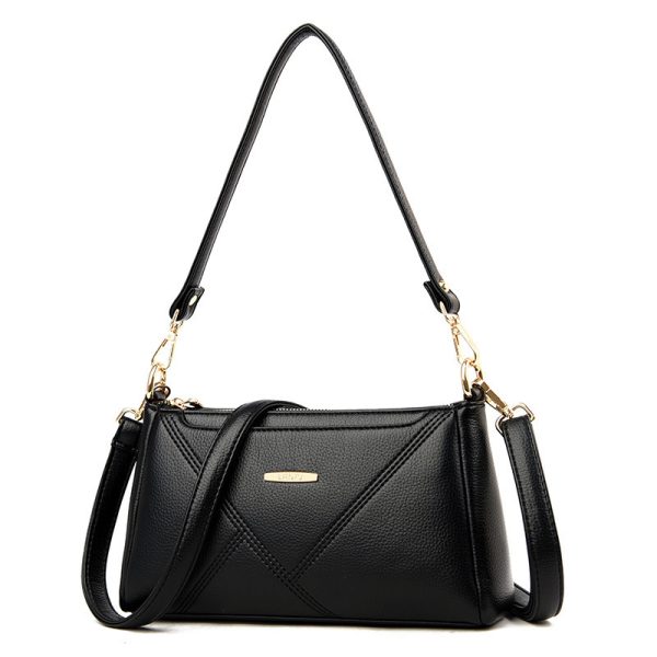 Texture Soft Leather Crossbody Bag Fashion Lady - Image 5