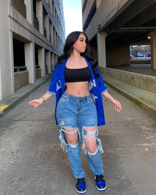 Boyfriend Jeans Fashion Loose Ripped Hole Straight Denim Pants For Women Street Trendy Casual Trousers XS-XL 2025 Summer New - Image 5