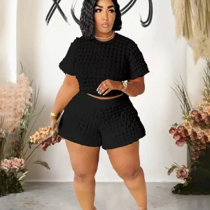 Summer Suit Chic and Elegant Woman Set New In Sexy Outfit Casual Shorts Sets Womens 2 Piece Plus Size Dropshipping Wholesale