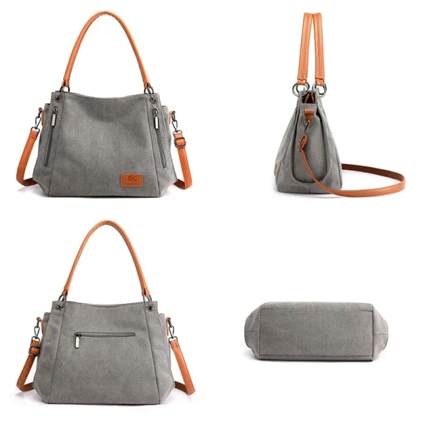 Casual Canvas Women Shoulder Crossbody Bags for Women High Quality Messenger Bag Large Capacity Ladies Travel Hand Bags Sac - Image 5