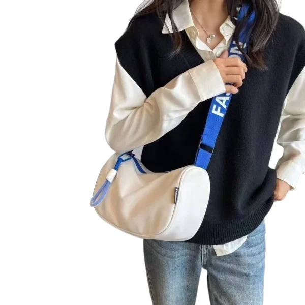 Women's single-shoulder bag Nylon women's single-shoulder bag Simple-style crossbody bag Versatile women's single-shoulder bag - Image 5