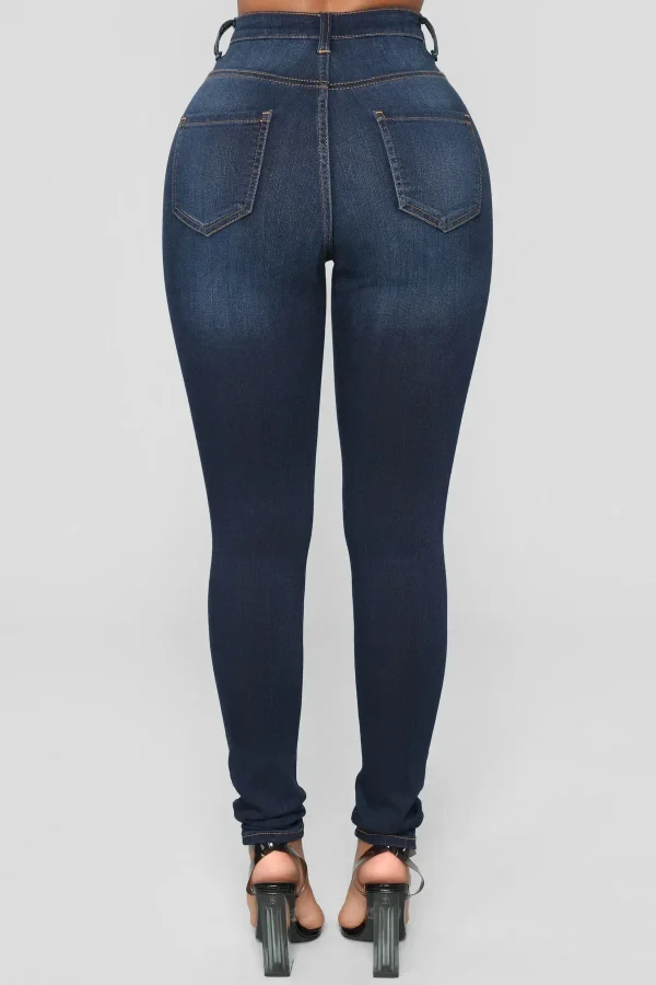 Women Jeans Denim Pencil Pants High Waist Ankle Length Slim Fit Washing Solid Streetwear Sexy Button Pockets Zipper Y2k Bodycon - Image 5