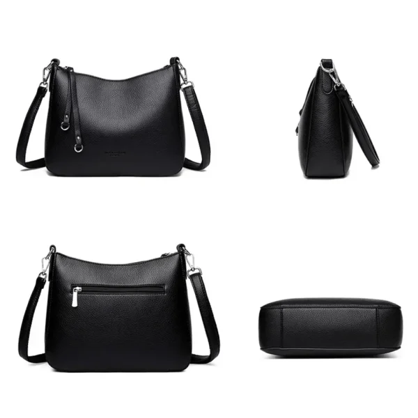 Genuine Brand Women's Soft Leather Shoulder Bags Luxury Designer Crossbody Bags Ladies Casual Tote Bag Messenger Commuting Sac - Image 5