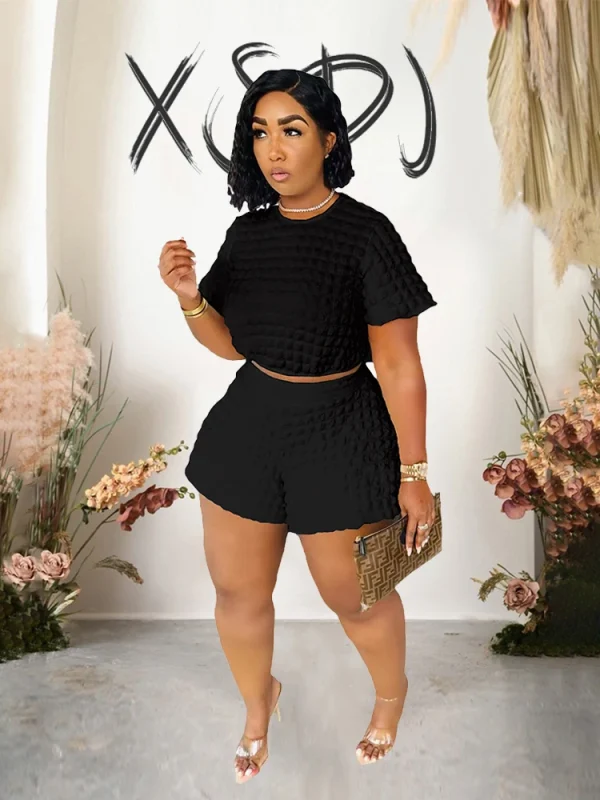 Summer Suit Chic and Elegant Woman Set New In Sexy Outfit Casual Shorts Sets Womens 2 Piece Plus Size Dropshipping Wholesale - Image 2