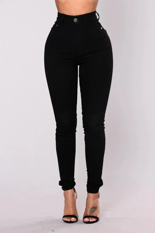 Women Jeans Denim Pencil Pants High Waist Ankle Length Slim Fit Washing Solid Streetwear Sexy Button Pockets Zipper Y2k Bodycon - Image 3