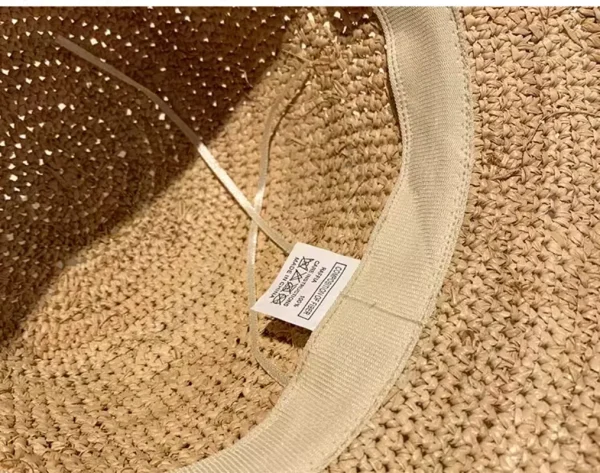Designer High-quality Raffia Straw Hat Women Summer Beach Sun Hats Korean Luxury Travel Sun Protection Breathable Fisherman Hat - Image 6