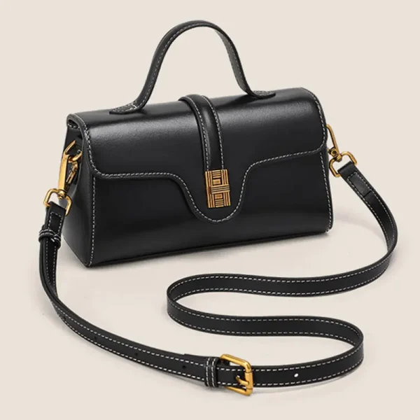 Luxury Designer Women's Shoulder Bag Vintage Genuine Leather Women Handbags England Style Crossbody Bag Rectangular Bags - Image 5