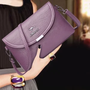 Women's Crossbody Shoulder Bag 2025 New High-end and Elegant Ladies Small Solid Color PU Bag Cross-border Foreign Trade Handbag
