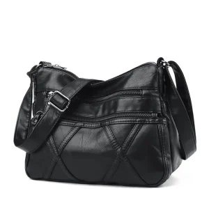 Factory Price Women's Handbag 2025 Soft Leather Luxury High-capacity Bags Designer Cheap Women's Bags Black Crossbody Bag