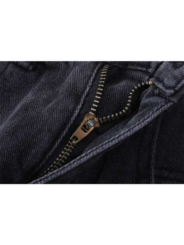 2025 Summer Women's High Waist Denim Shorts Casual Loose Ladies Plus Size Streetwear Fashion Button Wide Leg Short Jeans Female - Image 5