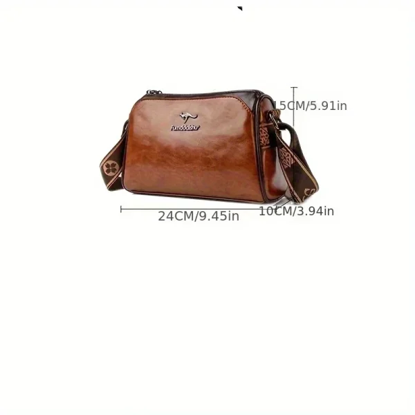 Elegant Water-Resistant Handbags Crossbody Bag Solid Color with Adjustable Strap & Secure Zipper Closure Handbag Purses Bags - Image 3