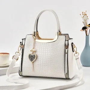 High-end big bag women's handbag atmospheric bright leather versatile shoulder messenger bag middle-aged women's bag