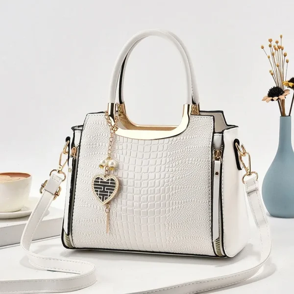 High-end big bag women's handbag atmospheric bright leather versatile shoulder messenger bag middle-aged women's bag