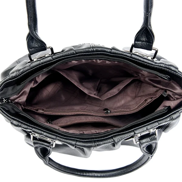 Genuine Casual Tote Bag Luxury Handbags For Women Designer Purses and Handbag High Quality Soft Leather Commuting Hand Bags - Image 6