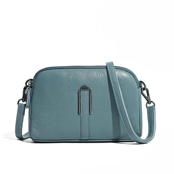 Genuine Leather Bag Luxury Women's Crossbody Bag for Woman Female Solid Color Clutch Phone Bags Shoulder Bag Messenger Bag Sac - Image 6