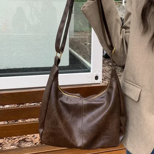 Cowhide Women Handbag Luxury Shoulder Bag Ladies Leather Tote Fashion Female Messenger High Quality Designer Purse Elegant - Image 6