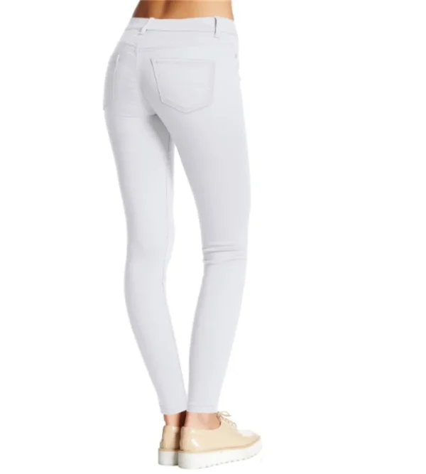 Women Casual Stretchy Jeans White Ultra Stretch Comfy Skinny Leg Work Casual Pants Cotton - Image 3