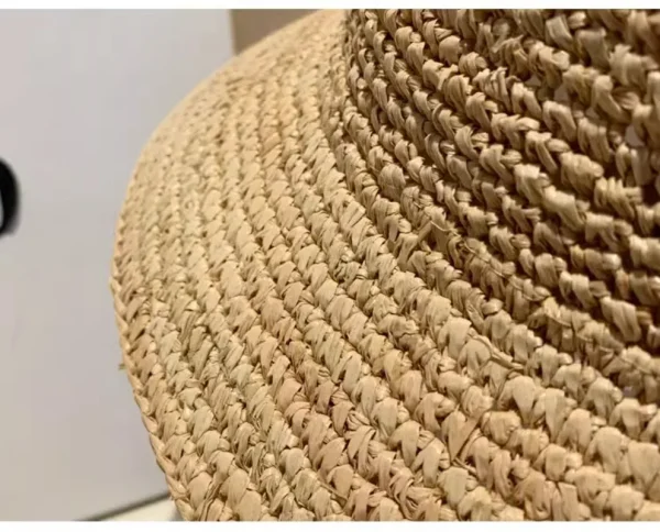 Designer High-quality Raffia Straw Hat Women Summer Beach Sun Hats Korean Luxury Travel Sun Protection Breathable Fisherman Hat - Image 5