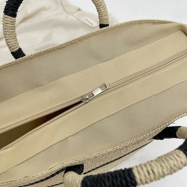 Fashion Handmade Woven Straw Handbag Summer Shoulder Bag Large Beach Bag Women Luxury Handbags Women Bags Designer Borsa Mare - Image 6