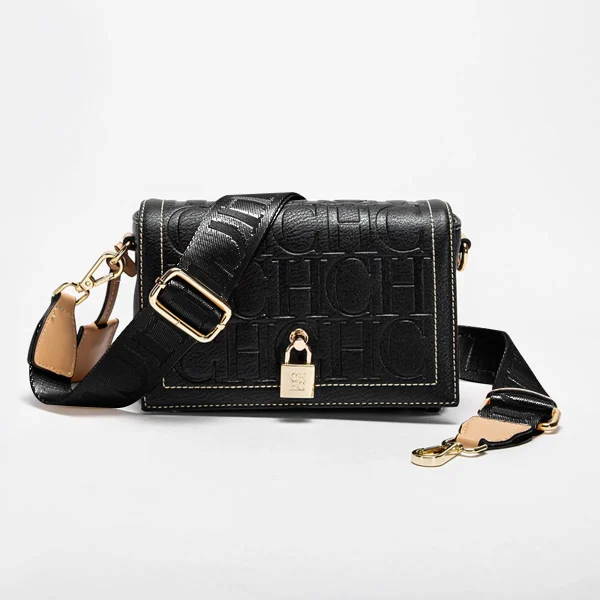CH Fashion Design Model Metal Accessories Buckle Women's Shoulder Bag Luxury Brand 2025 Fashion Solid Colour Printed Head Bag - Image 5