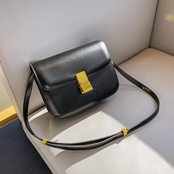 Women’s Genuine Leather Shoulder Bag 2025 Trend Brand Small Square Bags Luxury Designer Handbag Fashion Messenger BagsTofu Bags - Image 6