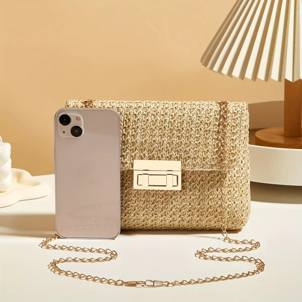 Crossbody Bag for Women,Chain Strap Banquet Stylish Accessory Shoulder Bag for Day-to-Night Outfits - Image 2