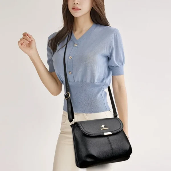 Kangaroo Brand Small Summer Handbags Women Bags Designer High Quality Pu Leather Shoulder Crossbody Bags for Women Mother Sac - Image 3