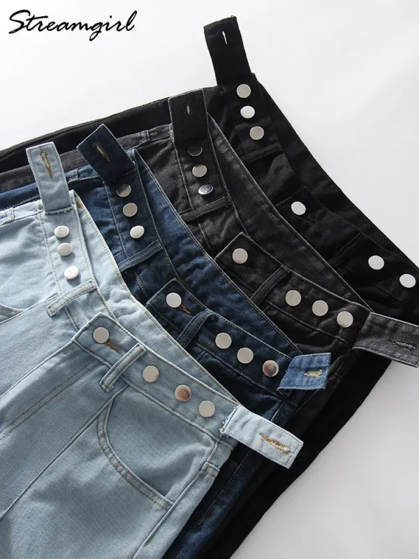 Summer Jean Shorts Women Denim High Waist Black Baggy Short Jeans Summer Pants Women's Bermuda Denim Shorts Wide Leg For Women - Image 6