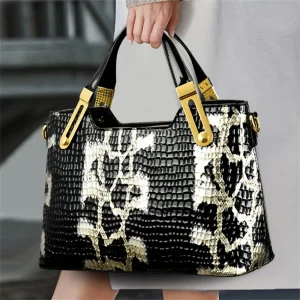 Fashion Trend Noble Women Handbag Python Pattern Luxury Ladies Party Handbag and Purse Elegant Wedding Party Casual Tote 2025