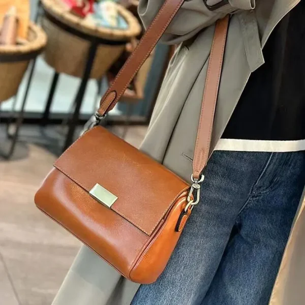 Luxury Women's Bag 2025 New Genuine Leather Women Shoulder Bag Soft Cowhide Crossbody Messenger Bags Fashion Female Handbags