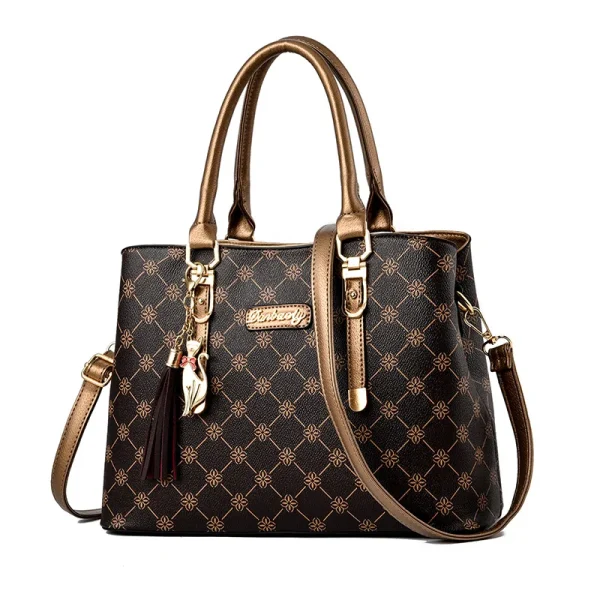 High Quality Print Leather Shoulder Crossbody Bags for Women 2025 Luxury Purses Handbags Elegant Tote Messenger Sac A Main - Image 2