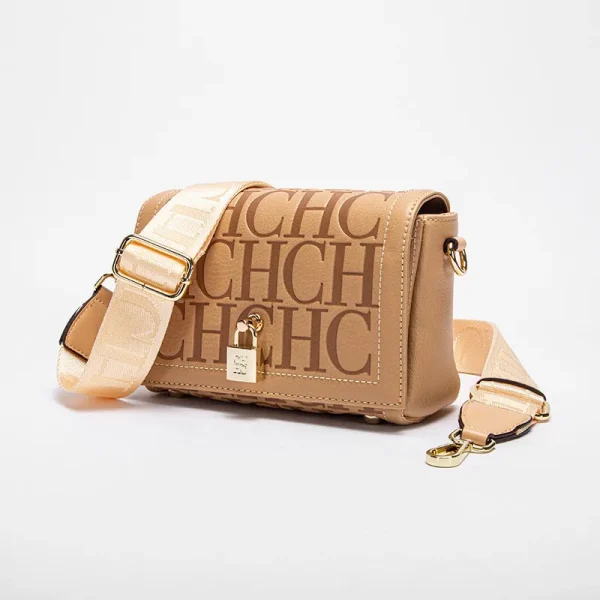 CH Fashion Design Model Metal Accessories Buckle Women's Shoulder Bag Luxury Brand 2025 Fashion Solid Colour Printed Head Bag - Image 3
