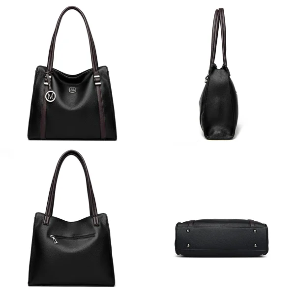 Soft Leather Luxury Handbags Women Bags Designer Shoulder Sac Ladies Large Capacity Top-Handle Bags Shopping Tote Bag Sac A Main - Image 4