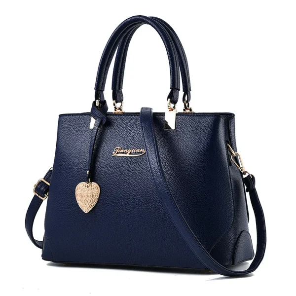 Large-capacity handbag, new fashionable and simple shoulder bag, women's messenger bag, love pendant decoration