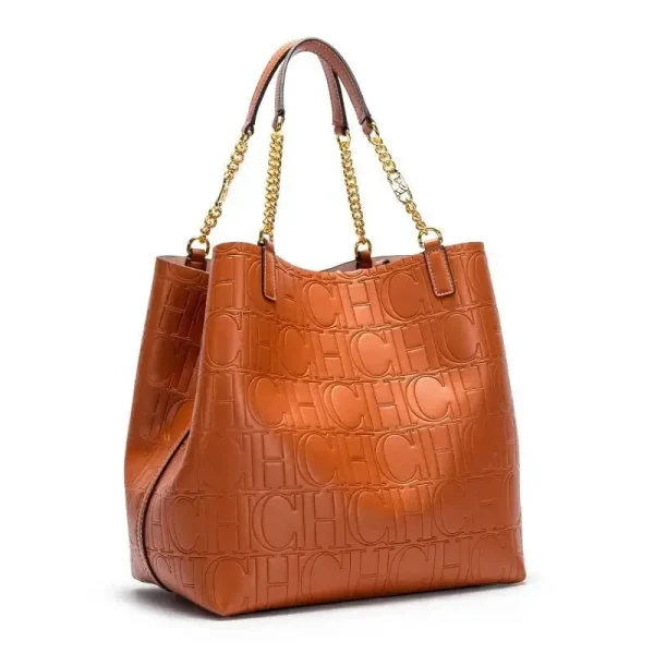CH Superior Sense of Solid Colour Simple Style Daily Commuting Fashion Style Ladies Versatile Ladies Large Capacity Tote Bag - Image 4